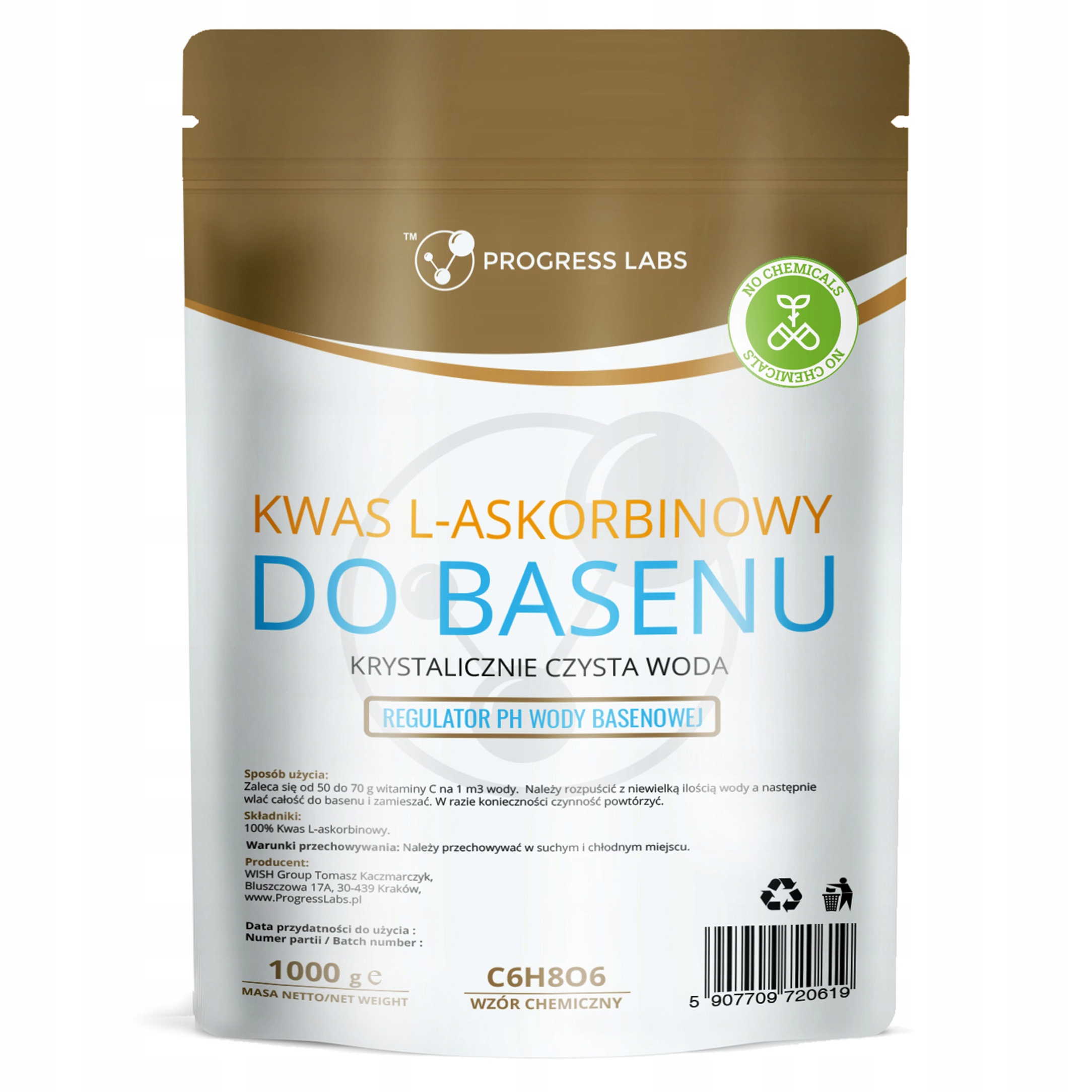 

Witamina C L-askorbinowy do basenu wody 1kg Basen