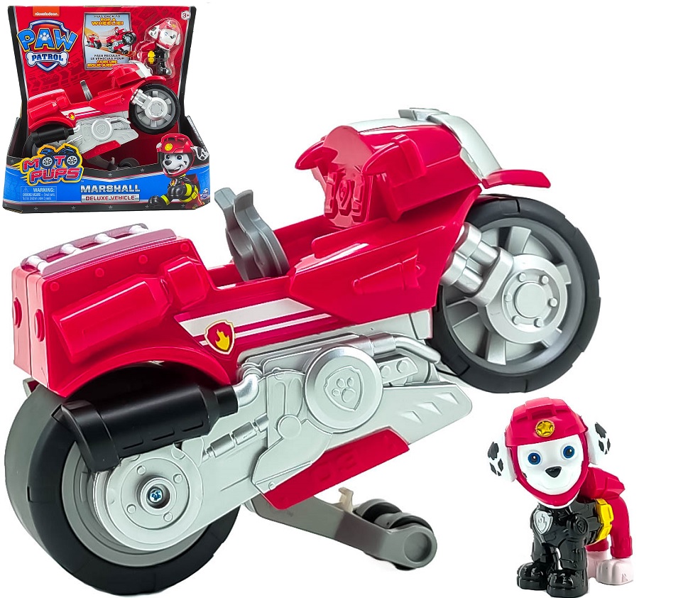 

Psi Patrol Marshall Figurka I Motocykl Moto Pups