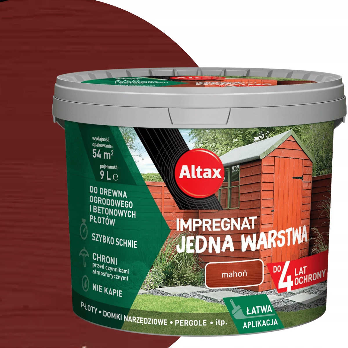Altax Impregnát Jedna vrstva 9L Mahagon