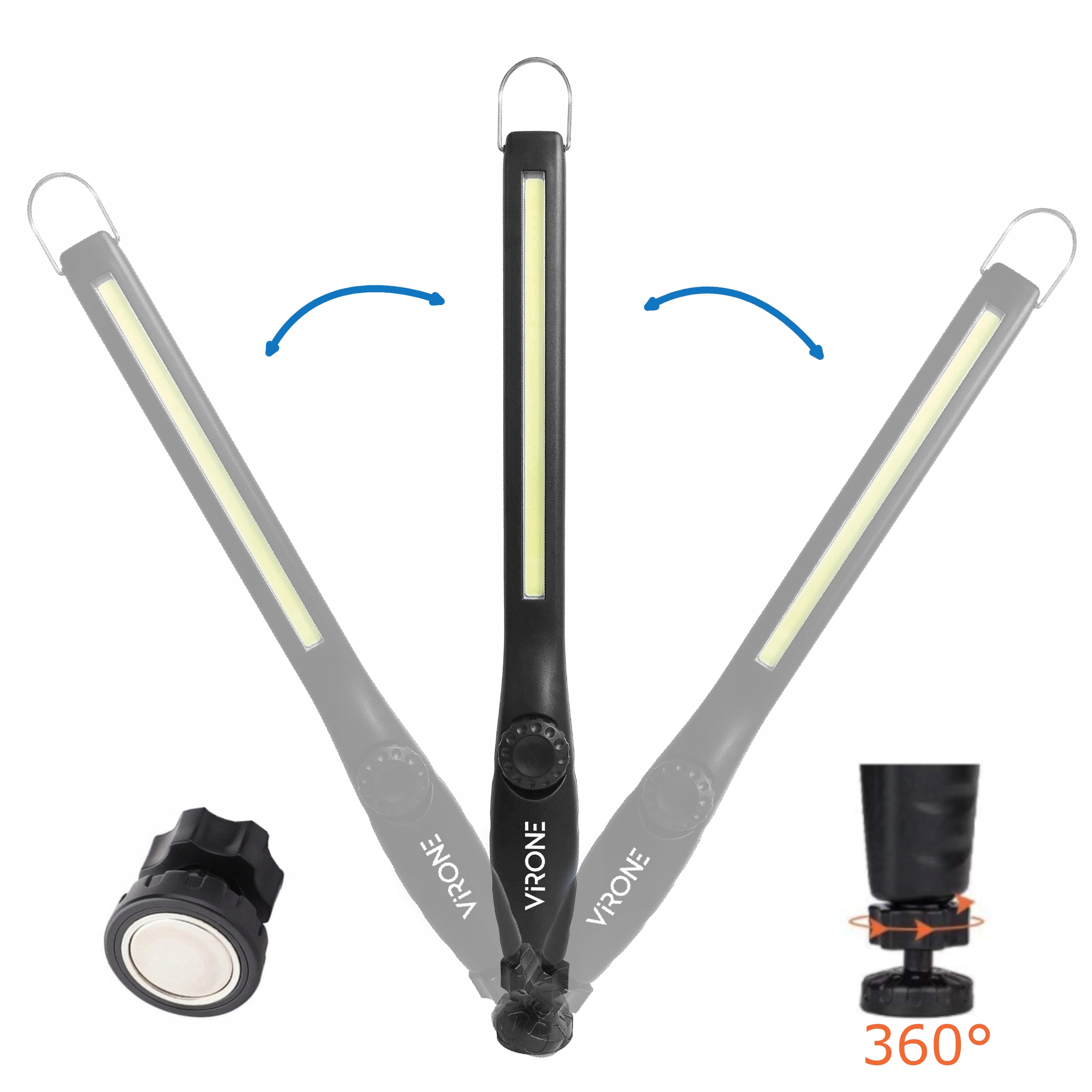 LAMPA LATARKA WARSZTATOWA LED 10W MAGNES 2000 mAh Kod producenta WL-1 LATARKA WARSZTATOWA