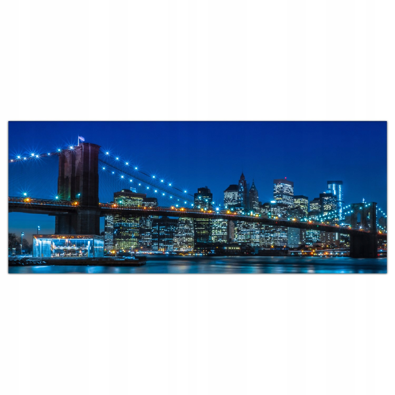 

Hartowany Obraz Szklany Brooklyn Most Nyc 125x50