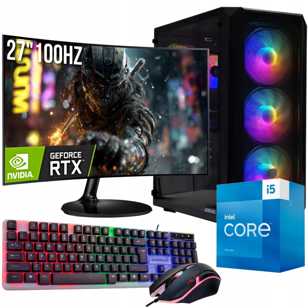 Herní Set Adronix 27"100Hz |I5|RTX 5070|32GB|1TB SSD|WIN11PRO