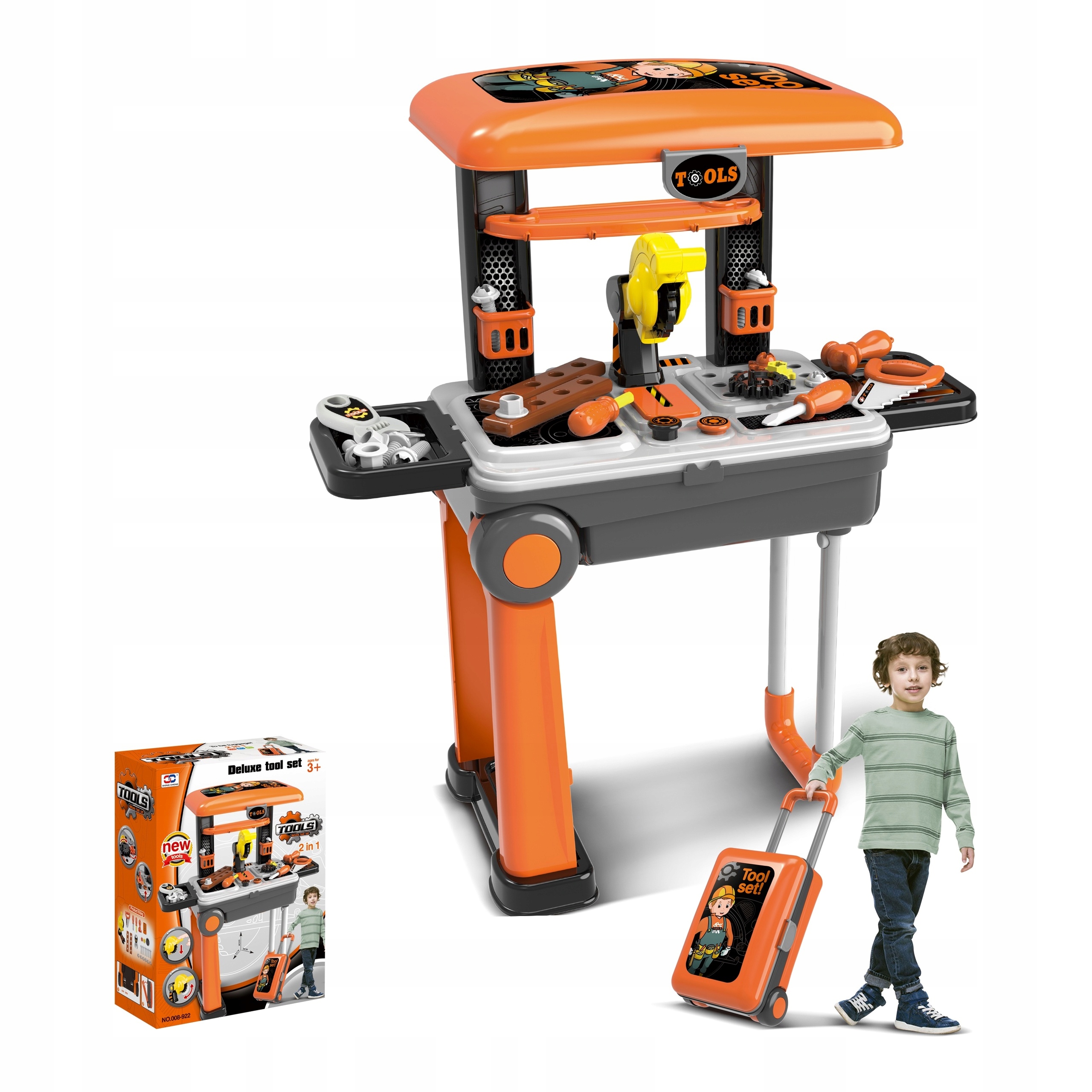 

Zestaw Majsterkowicza Wózek Walizka 2W1 Tobi Toys