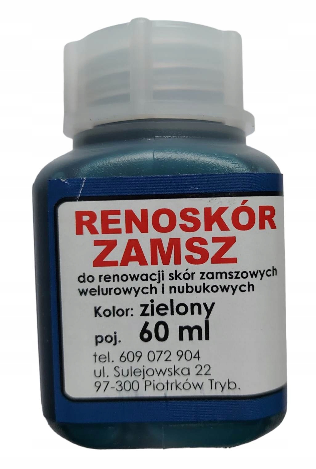 

Farba zamszu weluru nubuku Renoskór Zielony 60ml