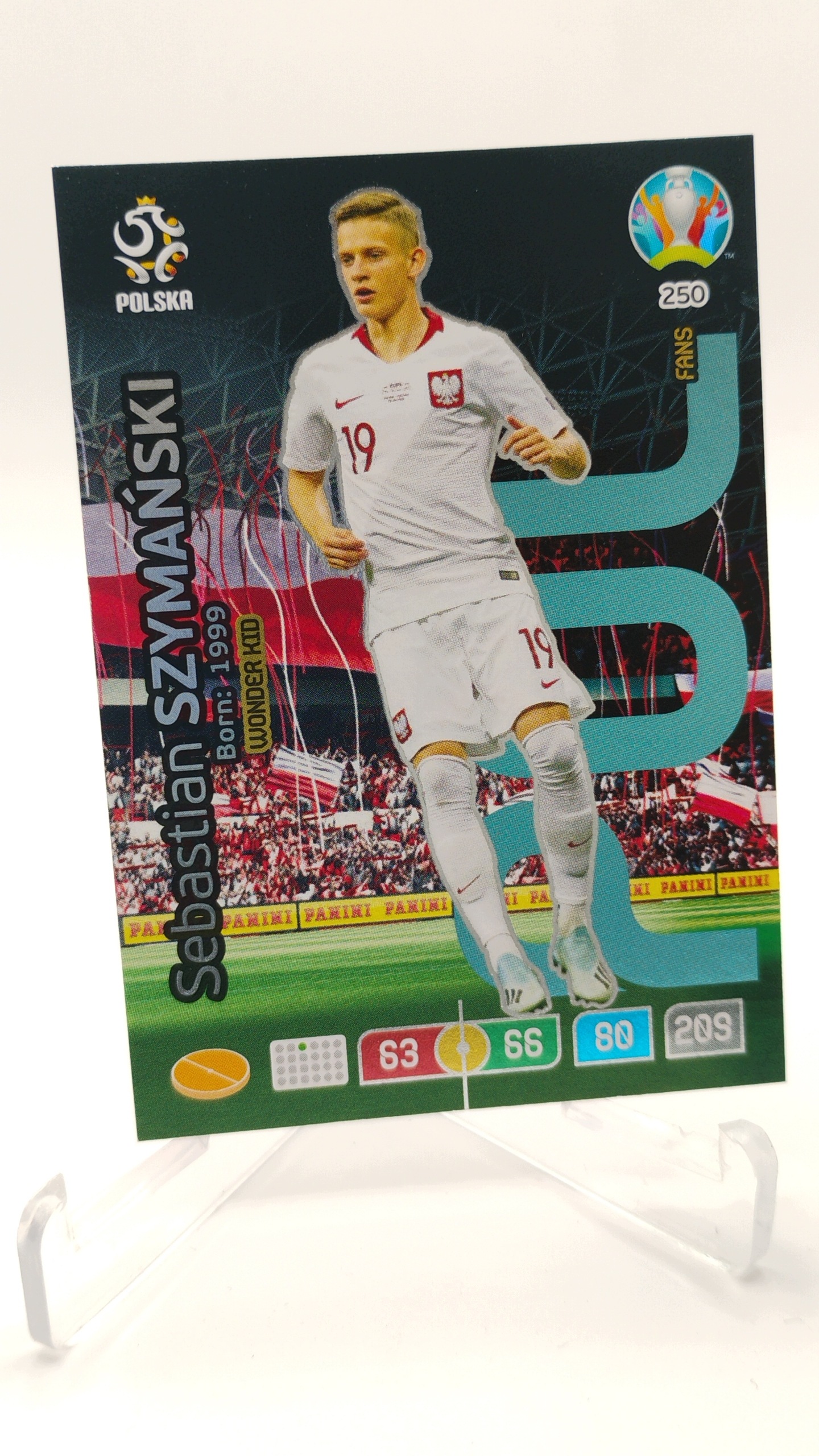 Panini Euro 2020 Fans Wonderkid 250 Sebastian Szymański Polska