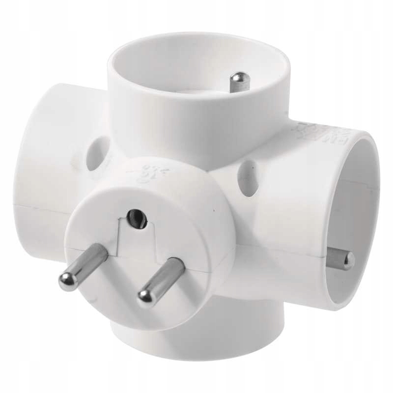 Rozgałęźnik 4 x 2P+Z biały P0040 emos