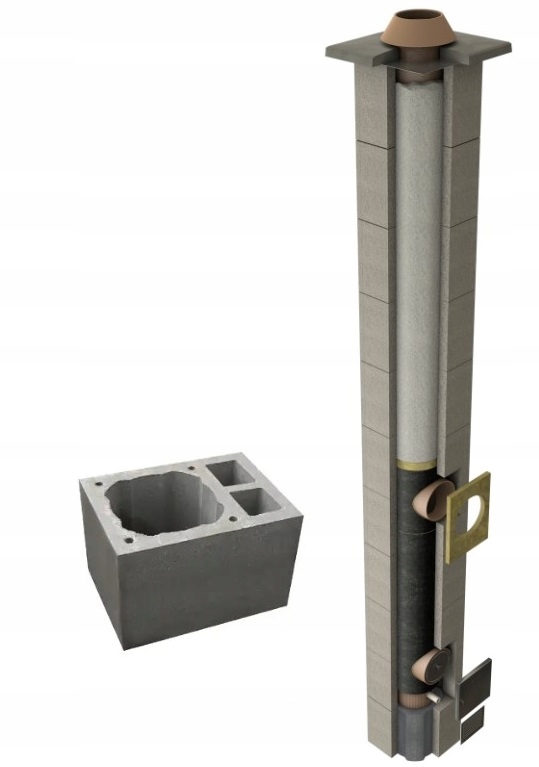Keramický komín Jawar Ps Eco 54X36 fi 200 8 m +2W