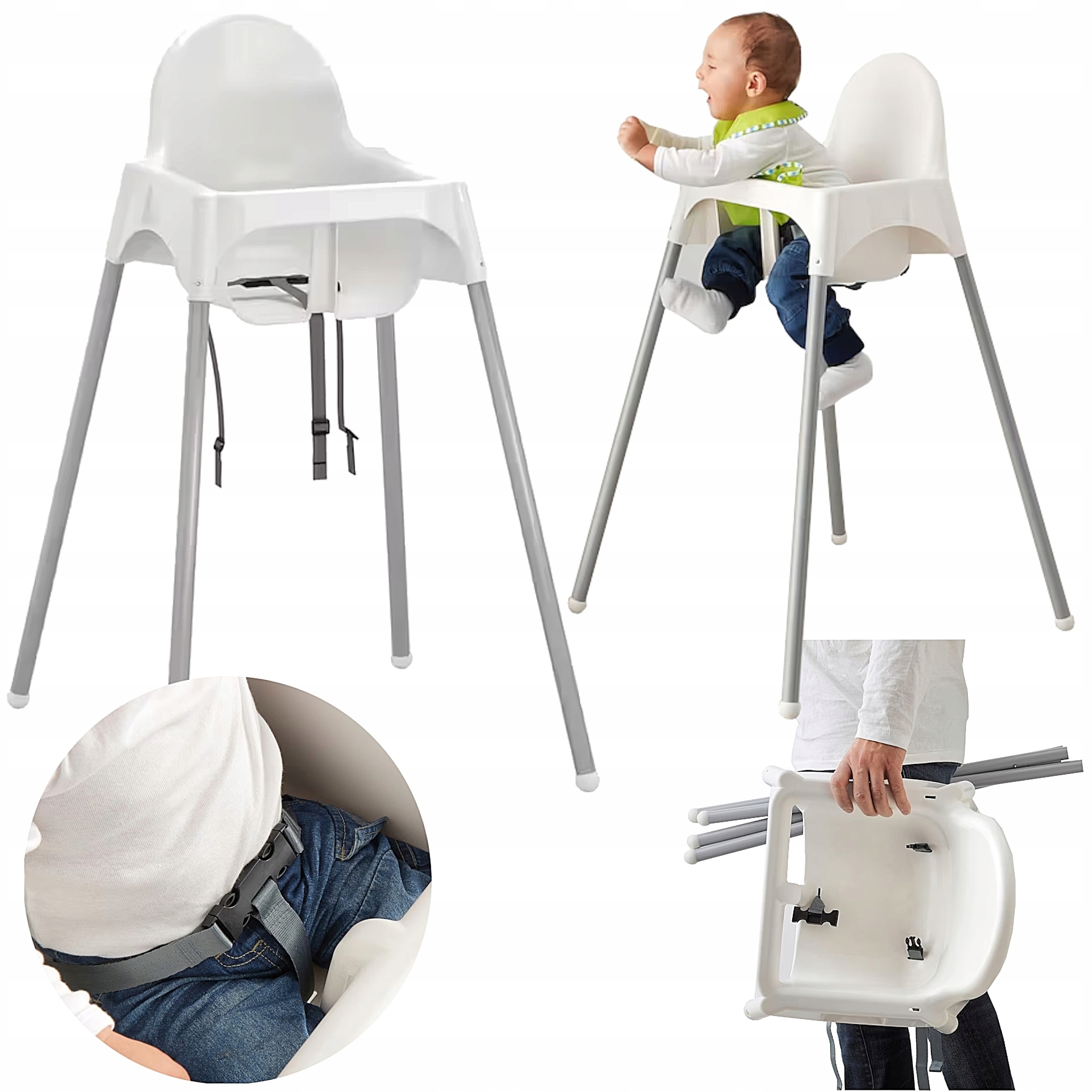 IKEA ANTILOP KRZESEŁKO DO KARMIENIA BEZPIECZNE 12560856064 Allegro.pl