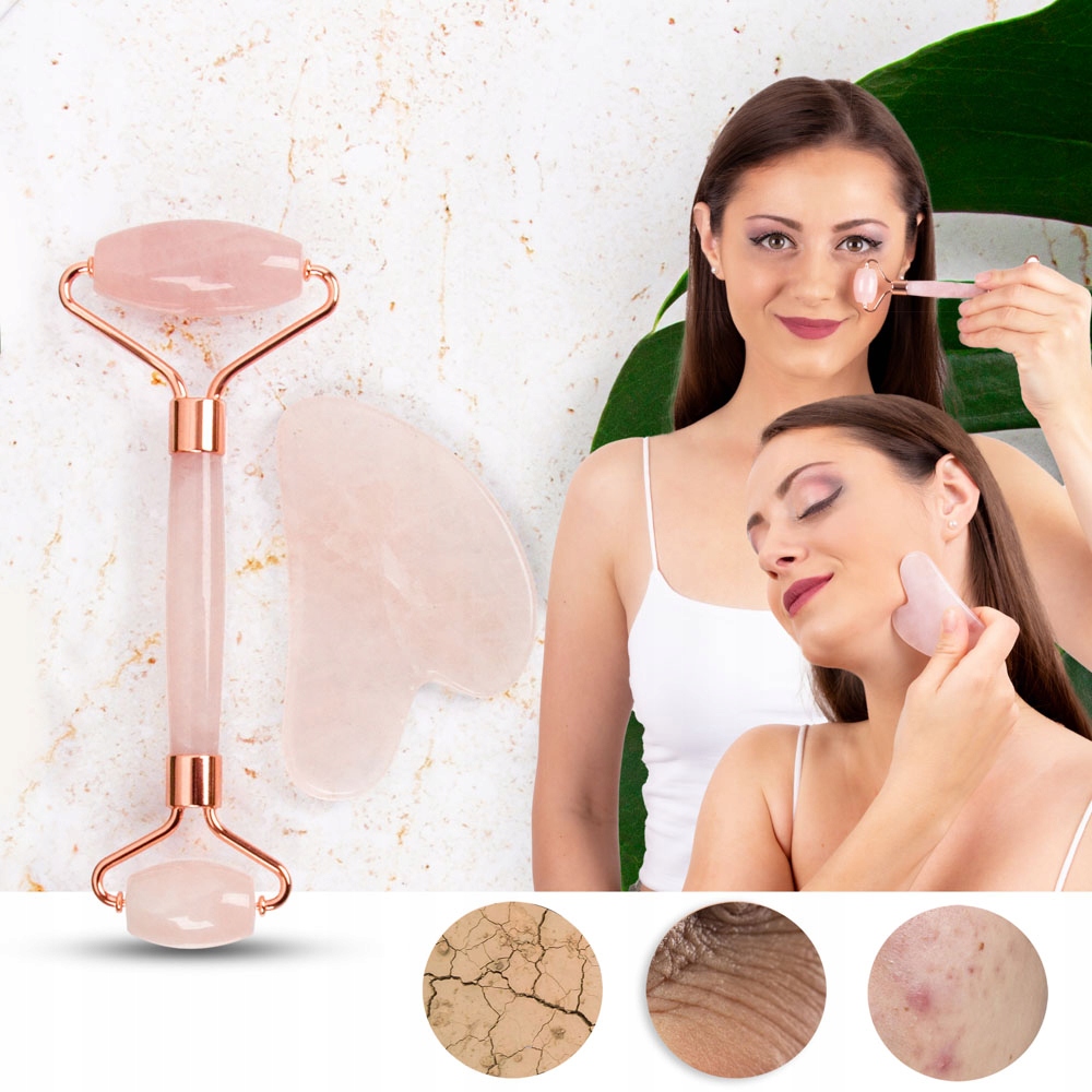 

Masażer Twarzy Gua Sha Roller kamień inSPORTline