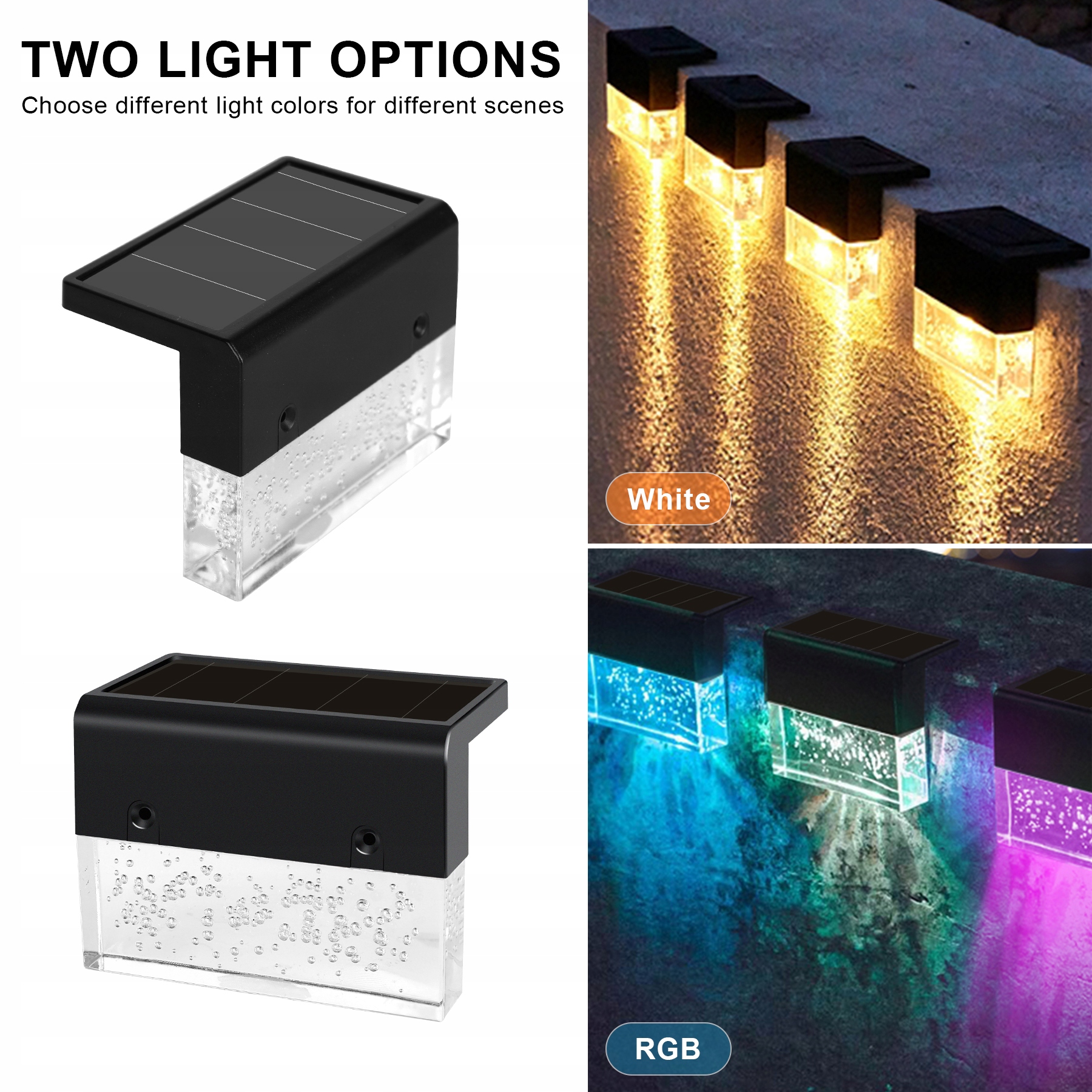 12X LAMPKI SOLARNE OGRODOWE LED SCHODY TARAS PŁOT Długość wbijanego grota 10 cm