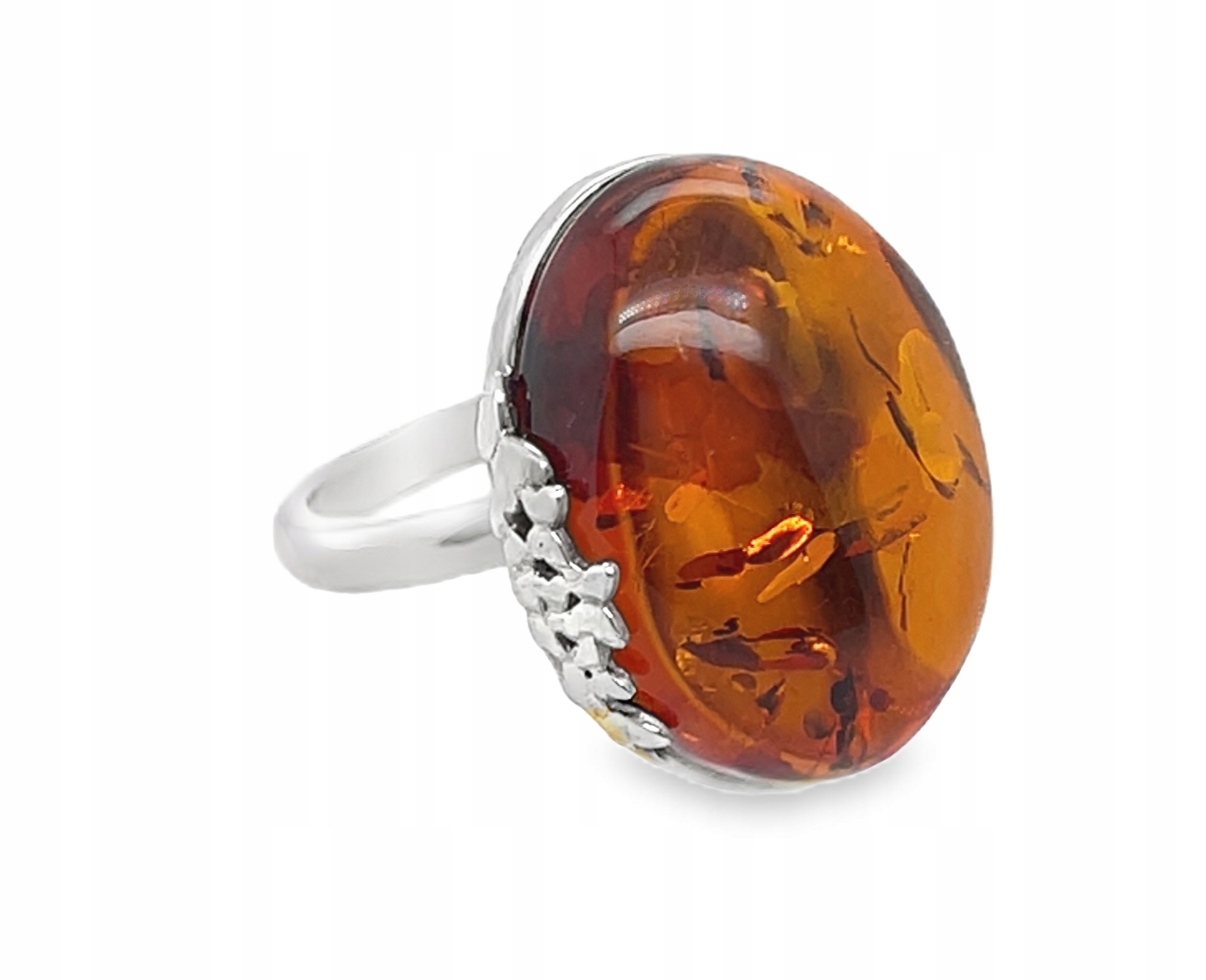 Prstýnek Jantar Stříbro Velikost 17 Nastavitelný koňak Film