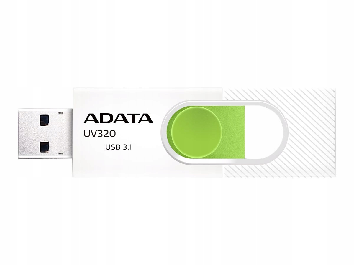 Adata Pamięć Usb UV320 128GB 3.2 Gen1 Biało-Zielona