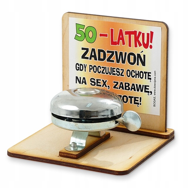 

Śmieszny prezent na 50 urodziny dla faceta