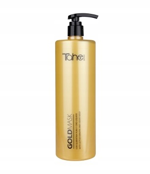Tahe Keratin Gold maska do włosów zniszczonych rozjaśnionych 1000 ml