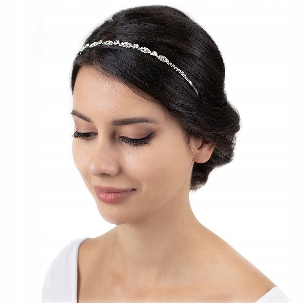 

Ozdoba Ślubna do włosów Diadem srebrna Tiara
