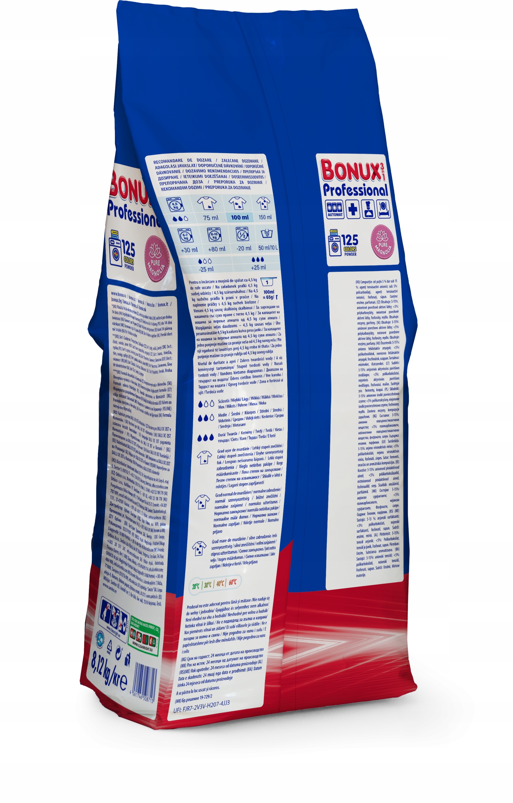 Bonux prací prášek Color 8,12 kg Pure Magnolie