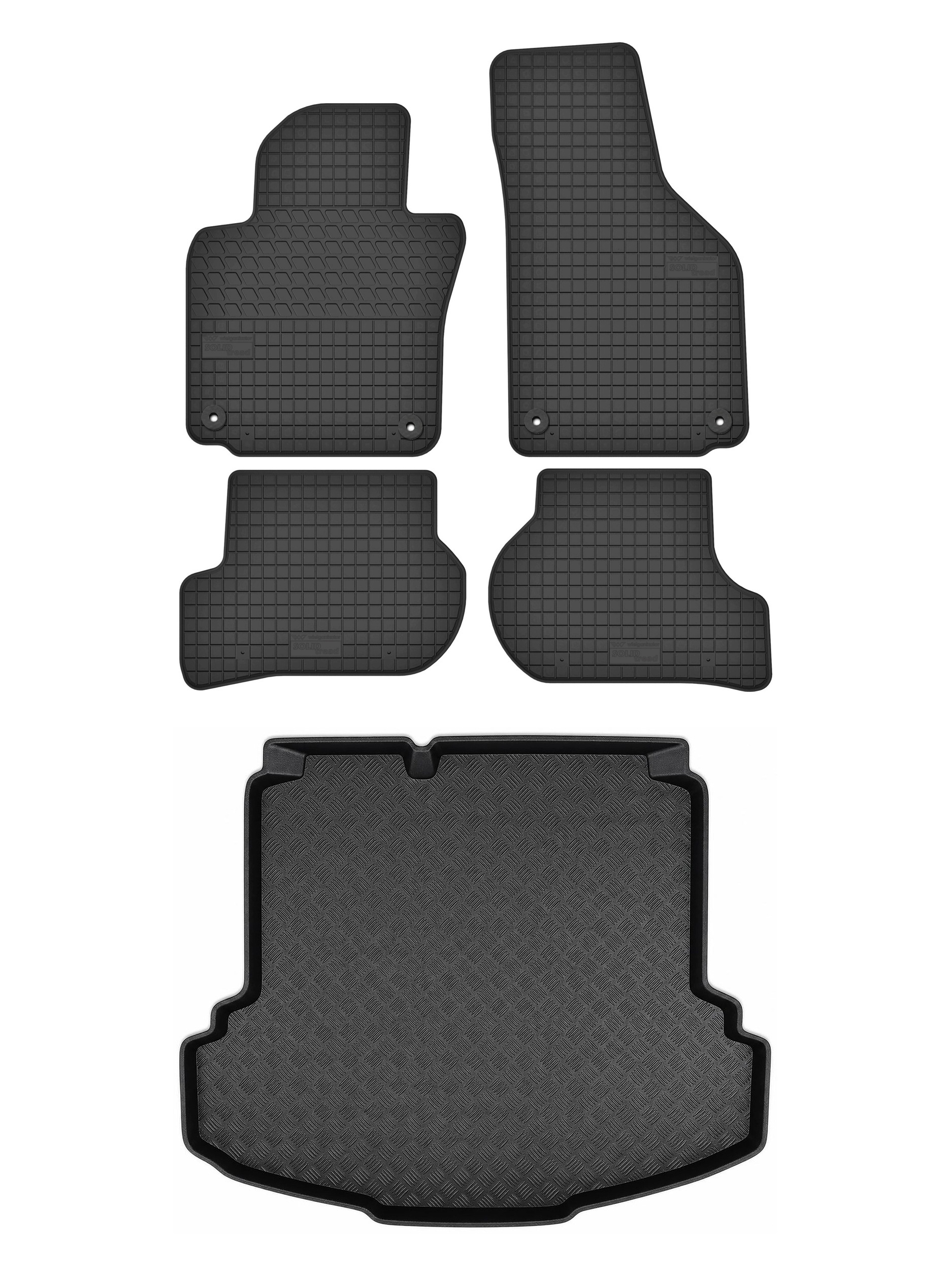 Gumové rohože rohož batožinového priestoru pre: Volkswagen Jetta V 2005-2011 5 el.