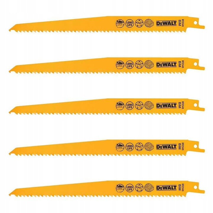 

Dewalt Zestaw brzeszczotów 228 mm DT2349-QZ 5szt
