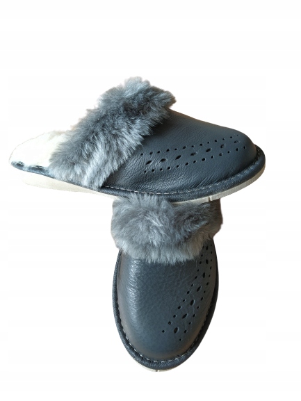 

Piękne kapcie damskie skóra licowa ocieplane Wełna