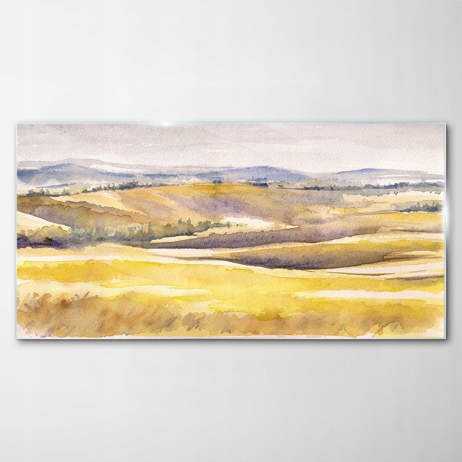Tvrdený sklenený obraz Toskánsko Akvarely 100x50