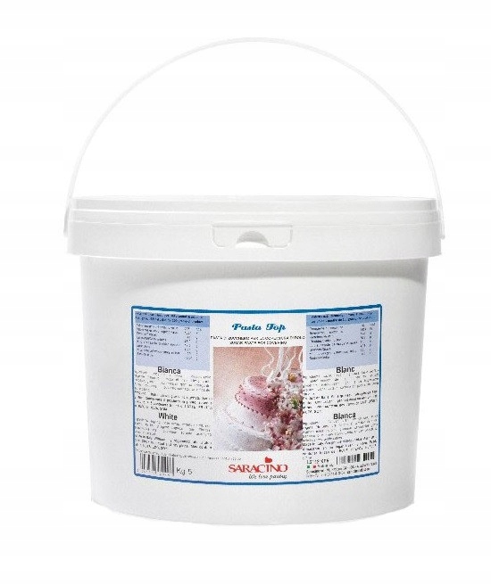 Masa cukrowa biała Top Pasta do obkładania Saracino 5kg Włoska