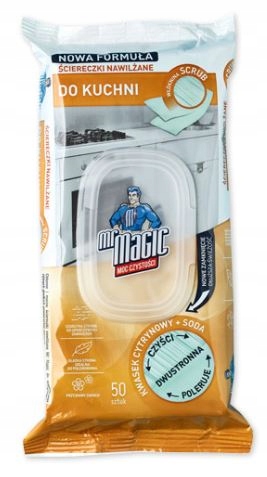

Mr Magic Nawilżane mokre ściereczki do kuchni Eko