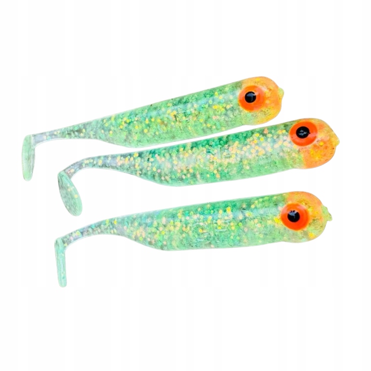 Gumy Great Fish GF1 (49mm) glitter light green 10szt