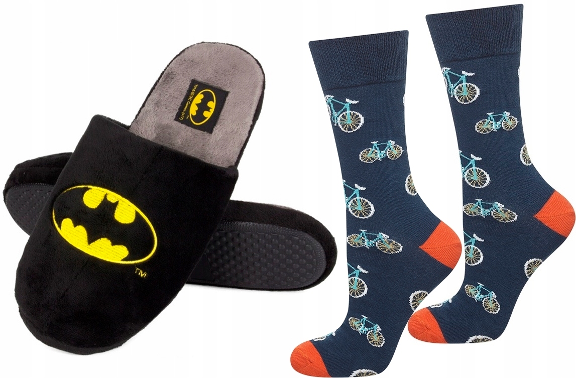 

Kapcie Męskie Soxo Batman + Skarpetki Kolorowe