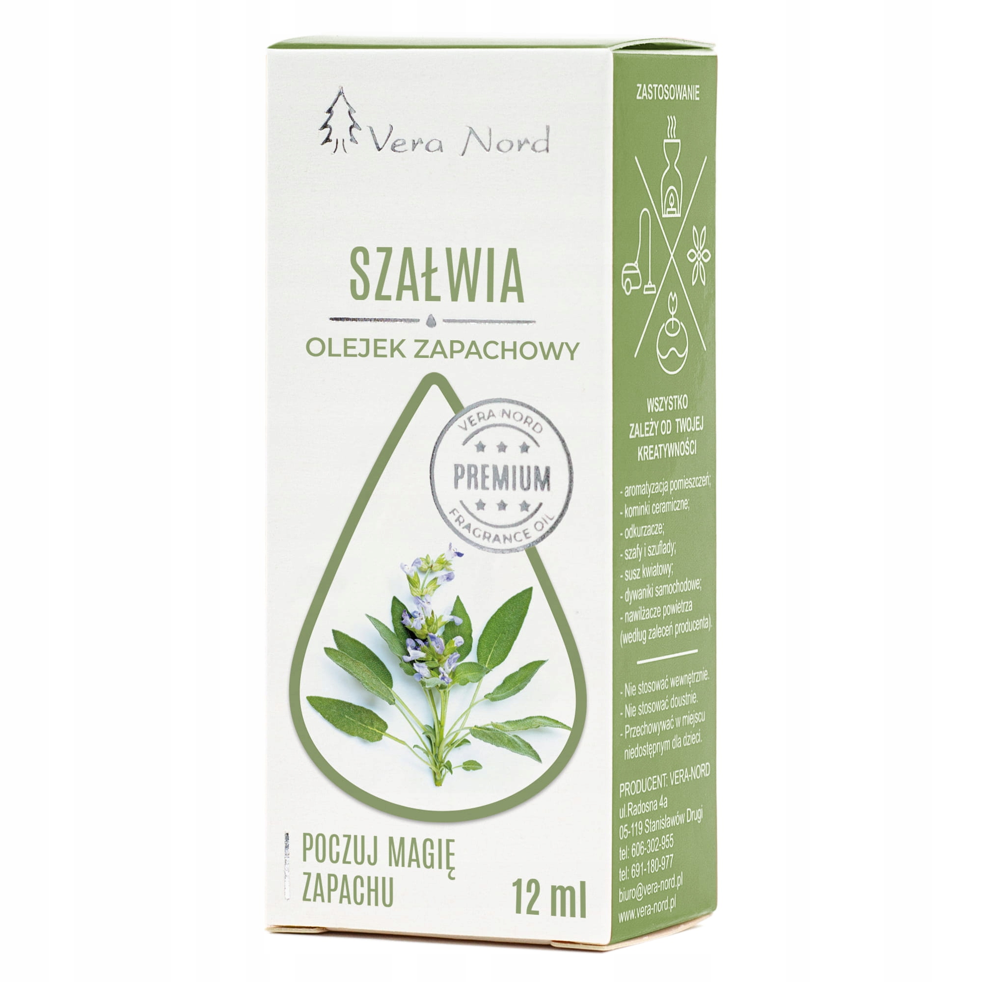 

Olejek zapachowy vera nord Szałwia