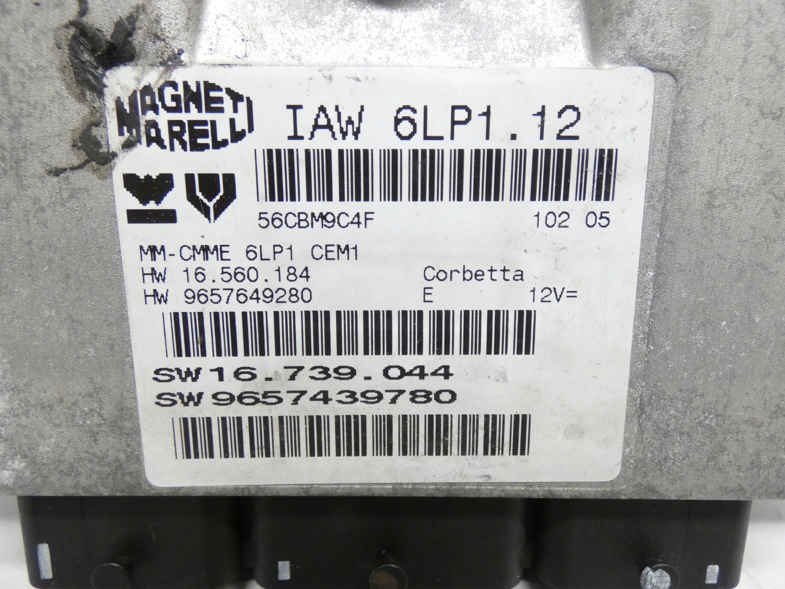 control unit computer of the engine PEUGEOT 407 2.0 B 04-11 9657439780