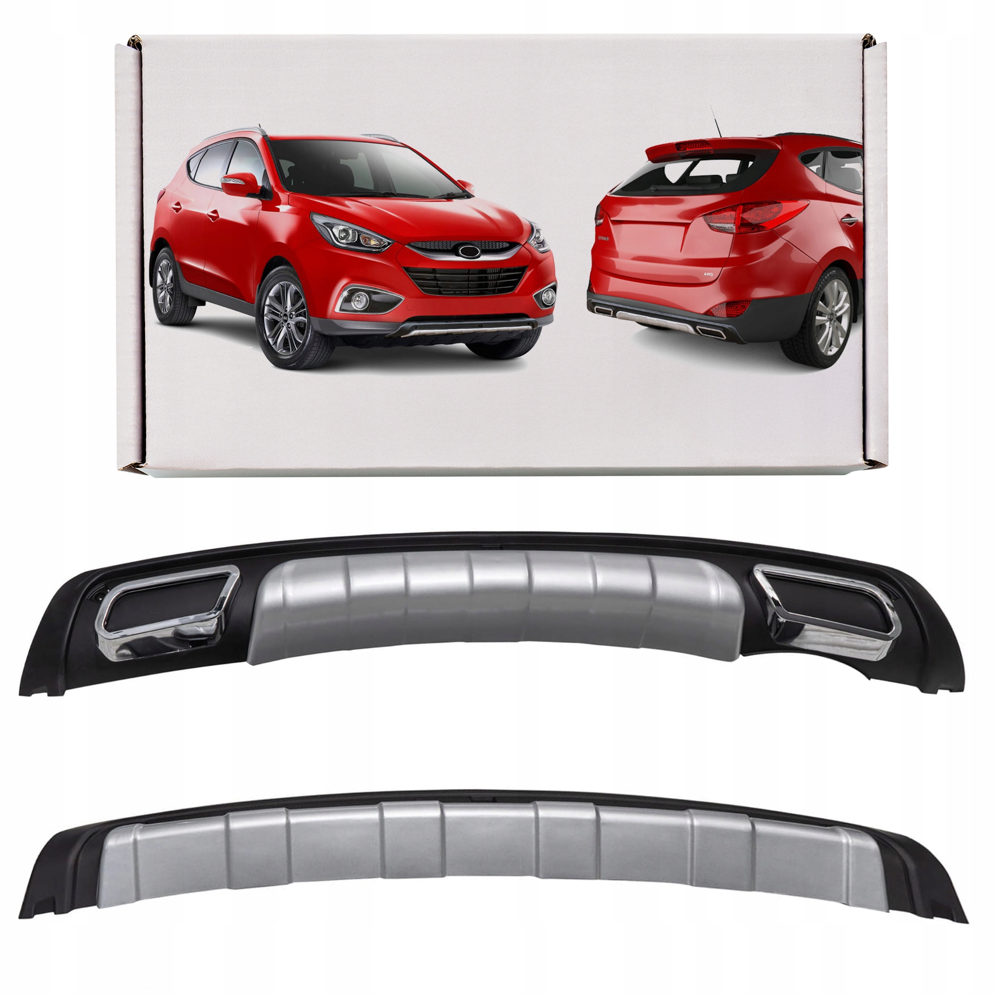 Hyundai ix35 09-15 Podložky Na Nárazníky S Výfukmi