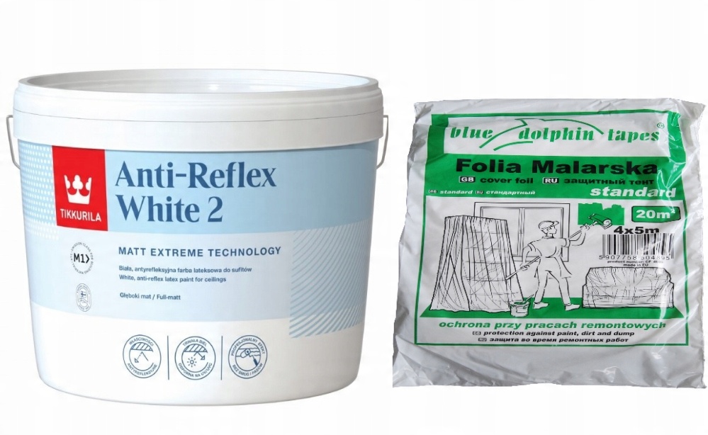 

Tikkurila Anti-reflex White 2 Farba Biała 10L Mat