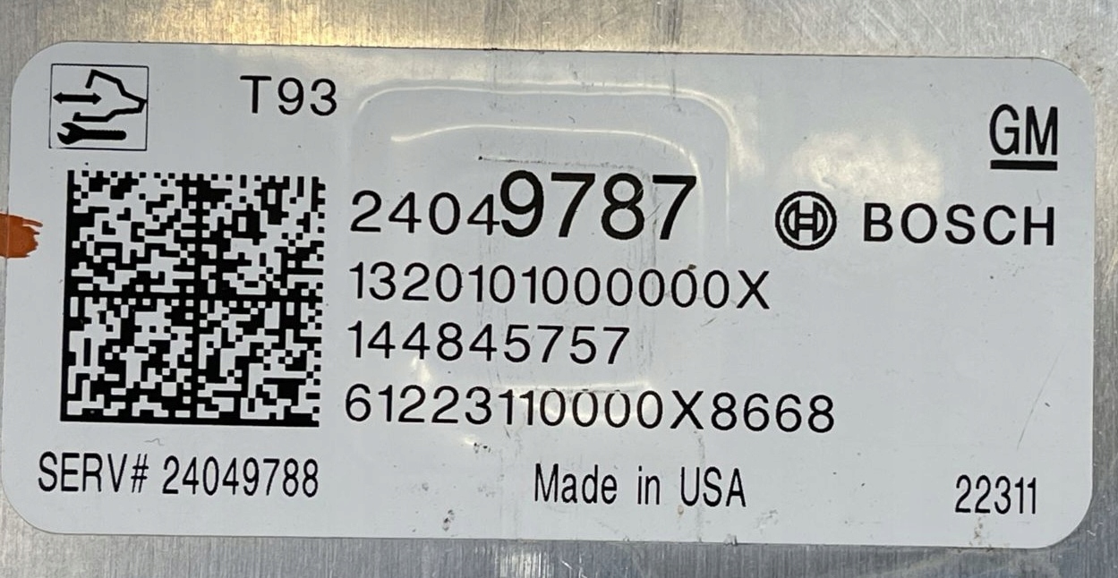 O7 CADILLAC CT5 V 19- Centralina modulo cambio ingranaggi TCM 24049787