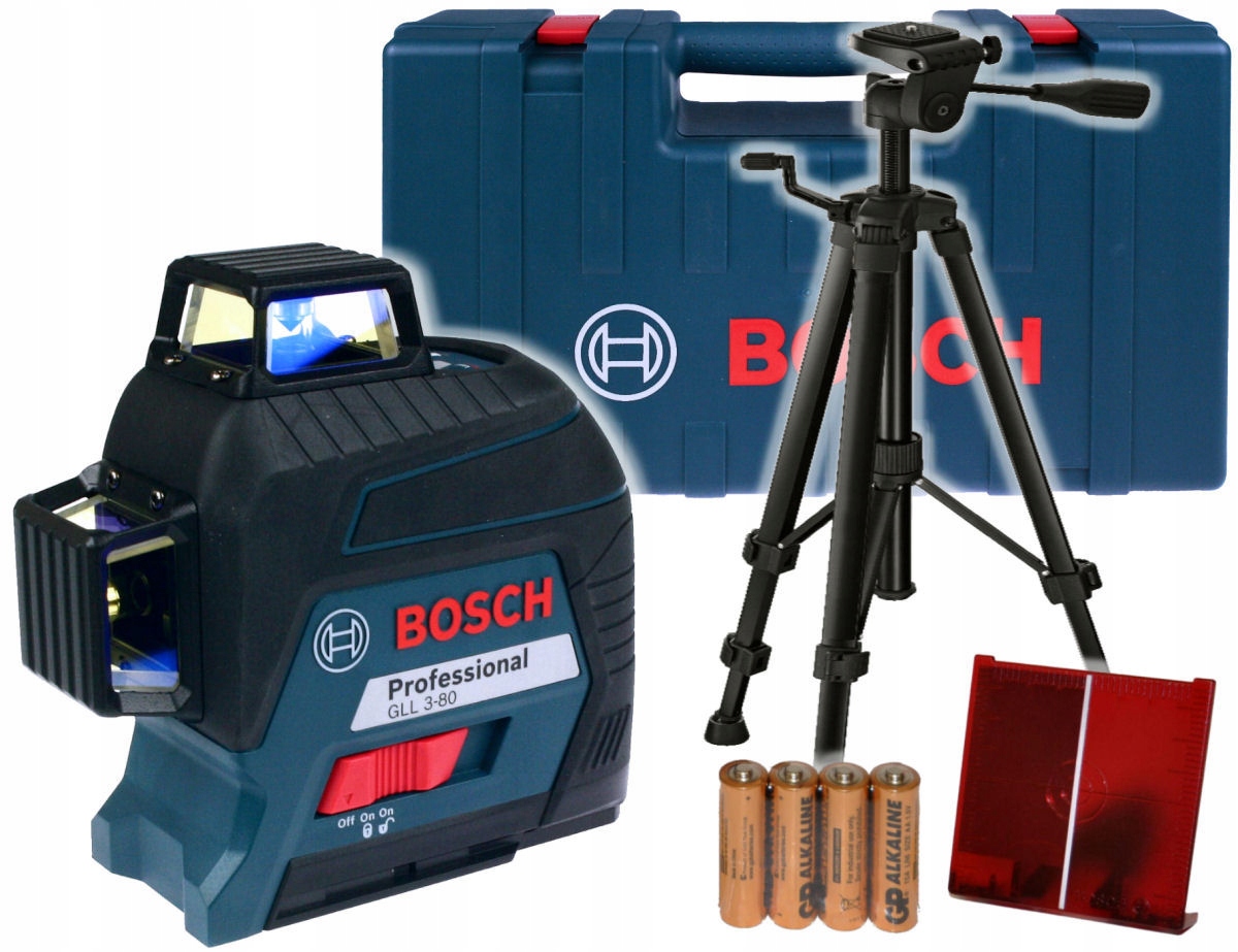 

Laser Gll 3-80 Bosch Walizka Statyw 150cm