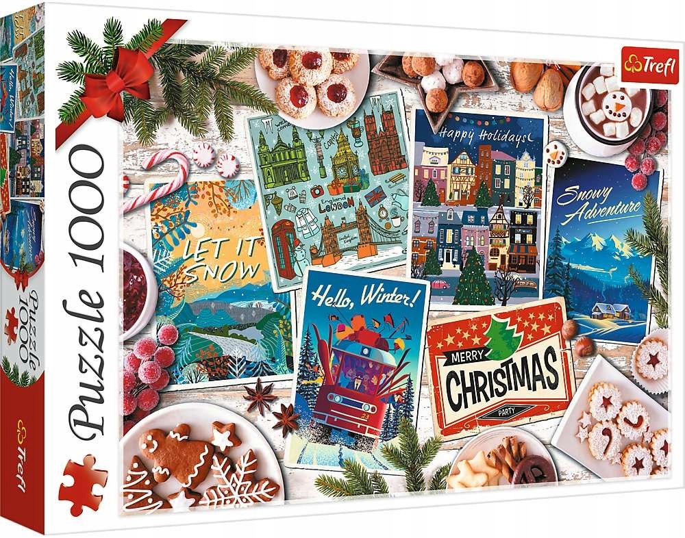 

Puzzle Zimowe Wspomnienia Pocztówki 1000 Elem.