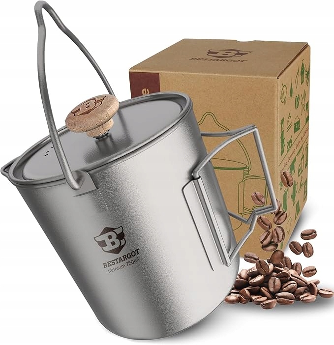 Bestargot Kemping French Press Ekspres do kawy z tłokiem 750 ml