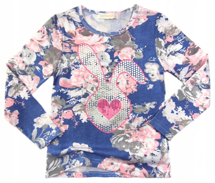 

bluzka dla dziewczynki 2106 Króliczek 4A koral