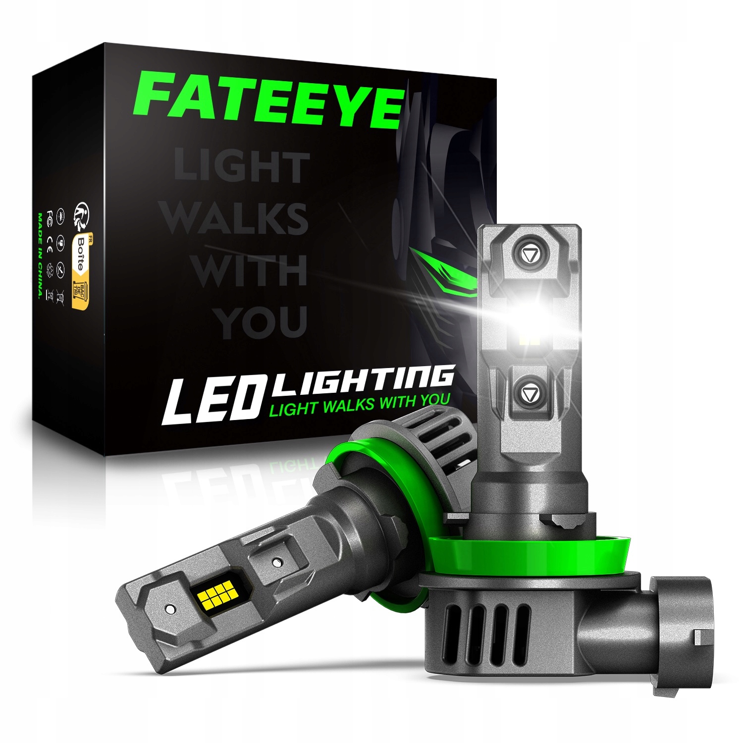 Led Žárovky H8 Retrify Fateeye 24V Truck Line 1:1 Bez Adaptérů 6500K