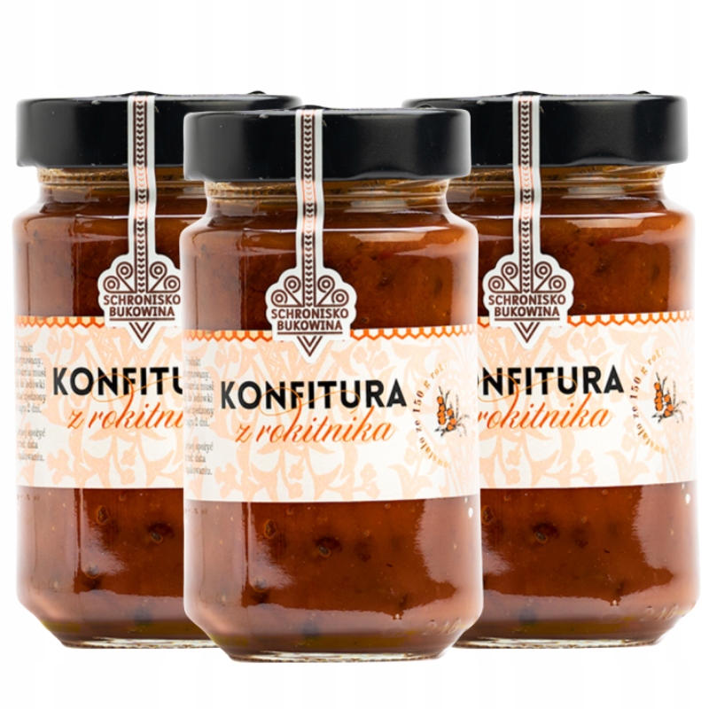 Zavařenina z rakytníku Schronisko Bukowina 250 g Přírodní 100% ovoce