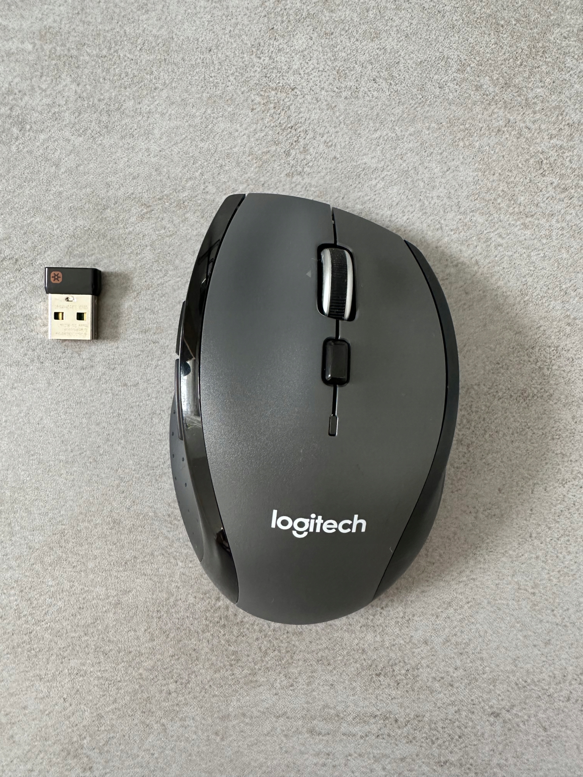 Myszka bezprzewodowa Logitech M705 sensor optyczny Interfejs USB (Radio 2.4 GHz)