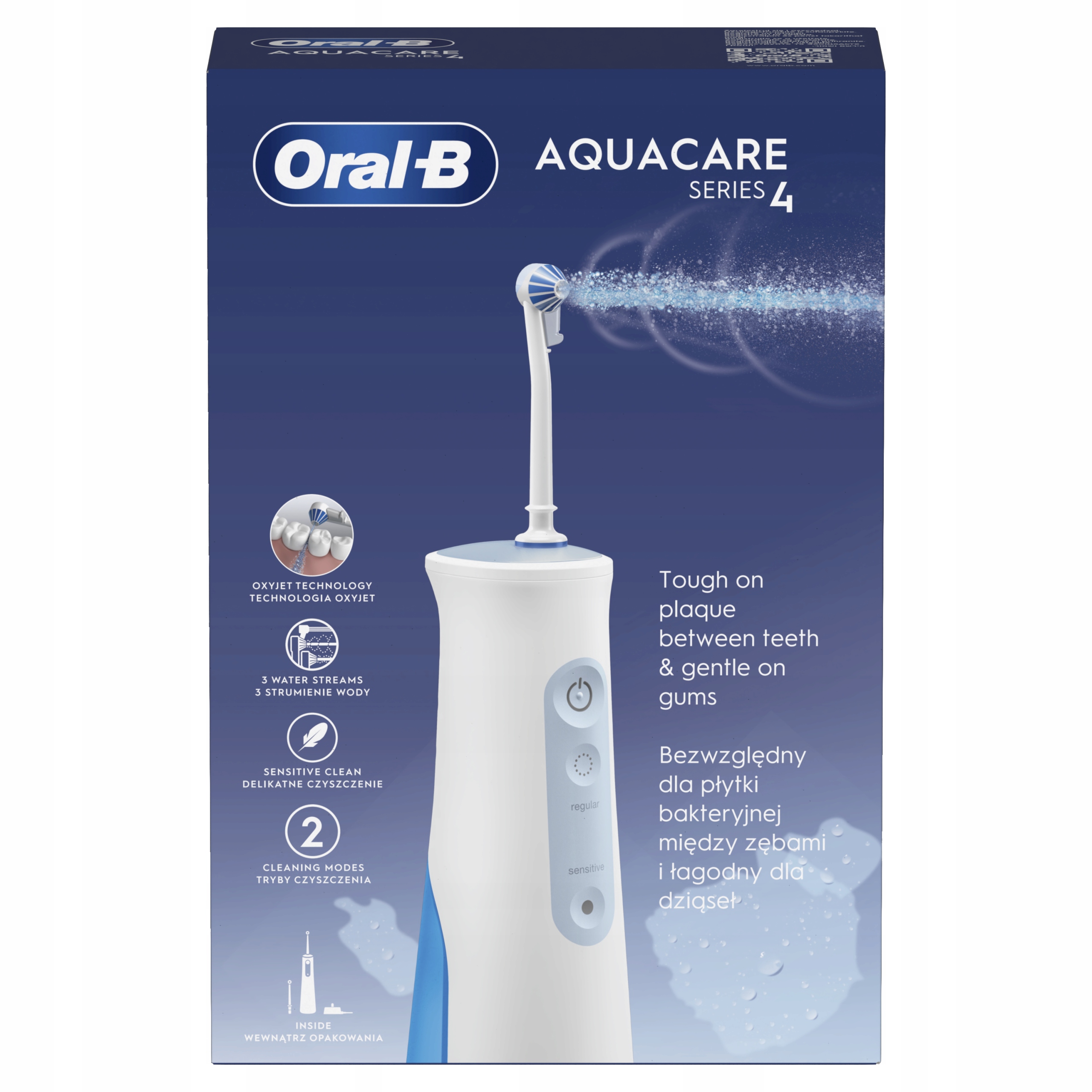Irygator z technologią Oxyjet Oral-B Aquacare Series 4
