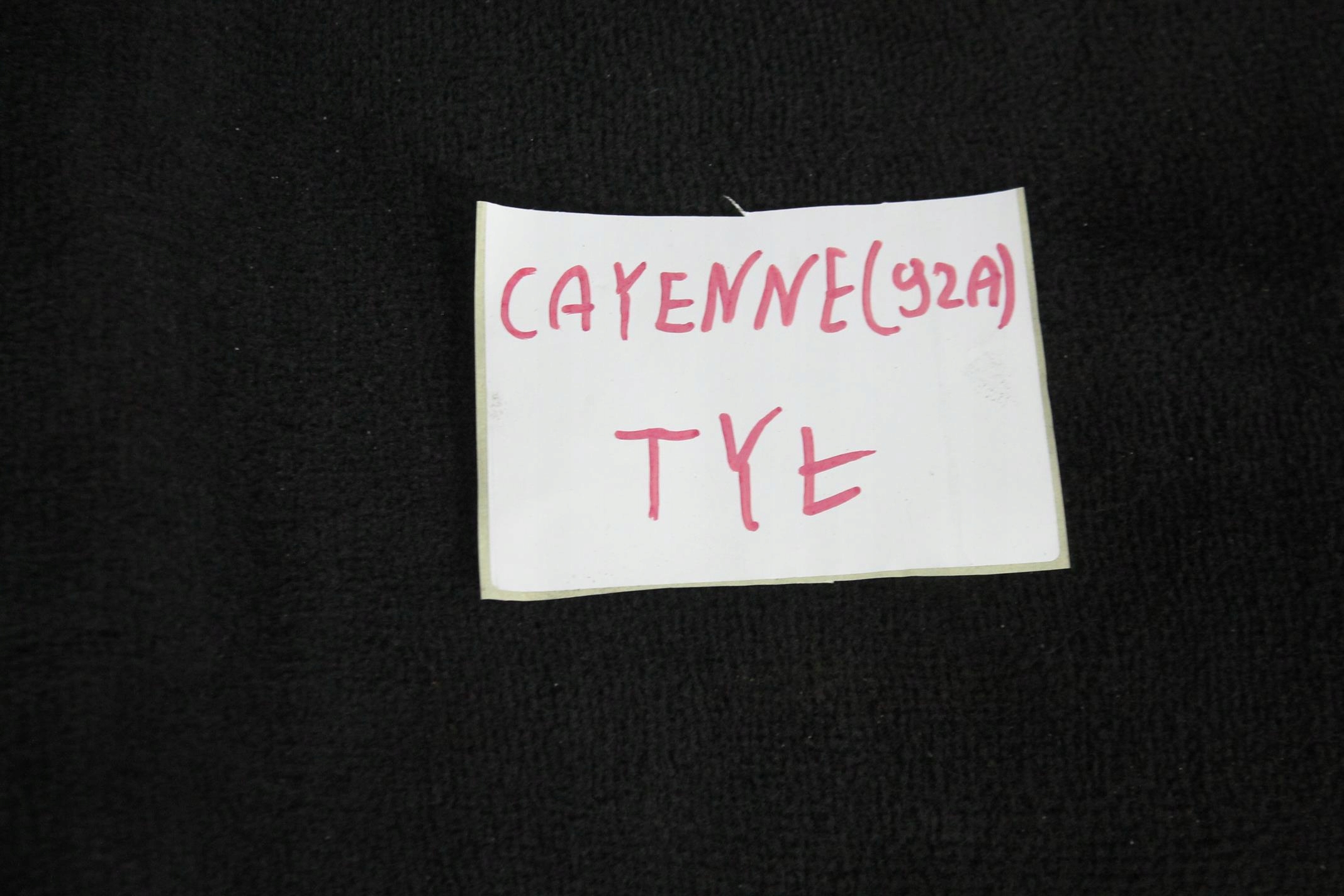 mats floor carpet rear part PORSCHE CAYENNE 7P