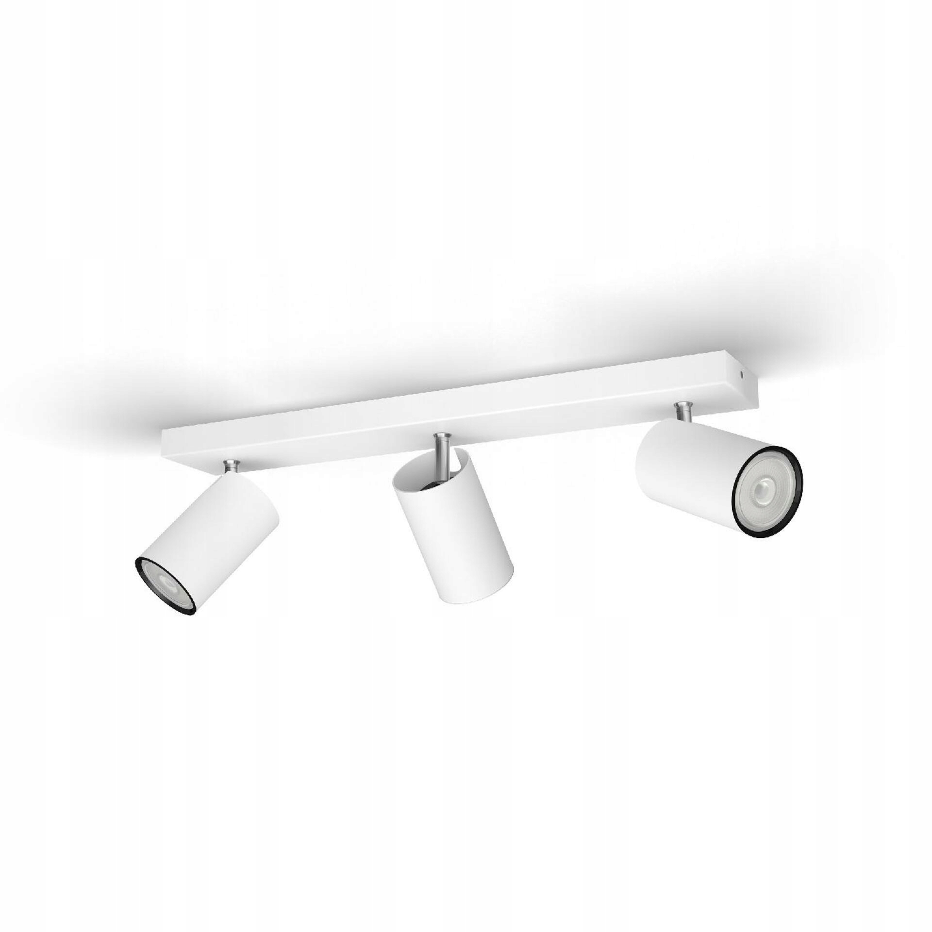 Philips Kosipo bodové svietidlo 3x GU10, biele, nastaviteľné, IP20, bez žiarov