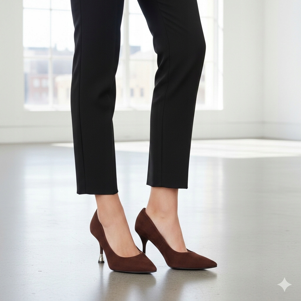 Boty Kamex-but 2201 Čokoláda semiš 39