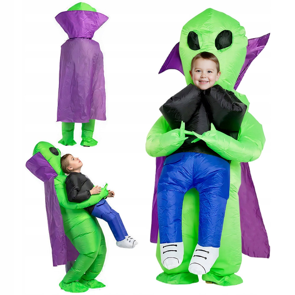 Halloween Cosplay Alien Kabát Mimozemšťan Nafukovací Kostým Pro Děti