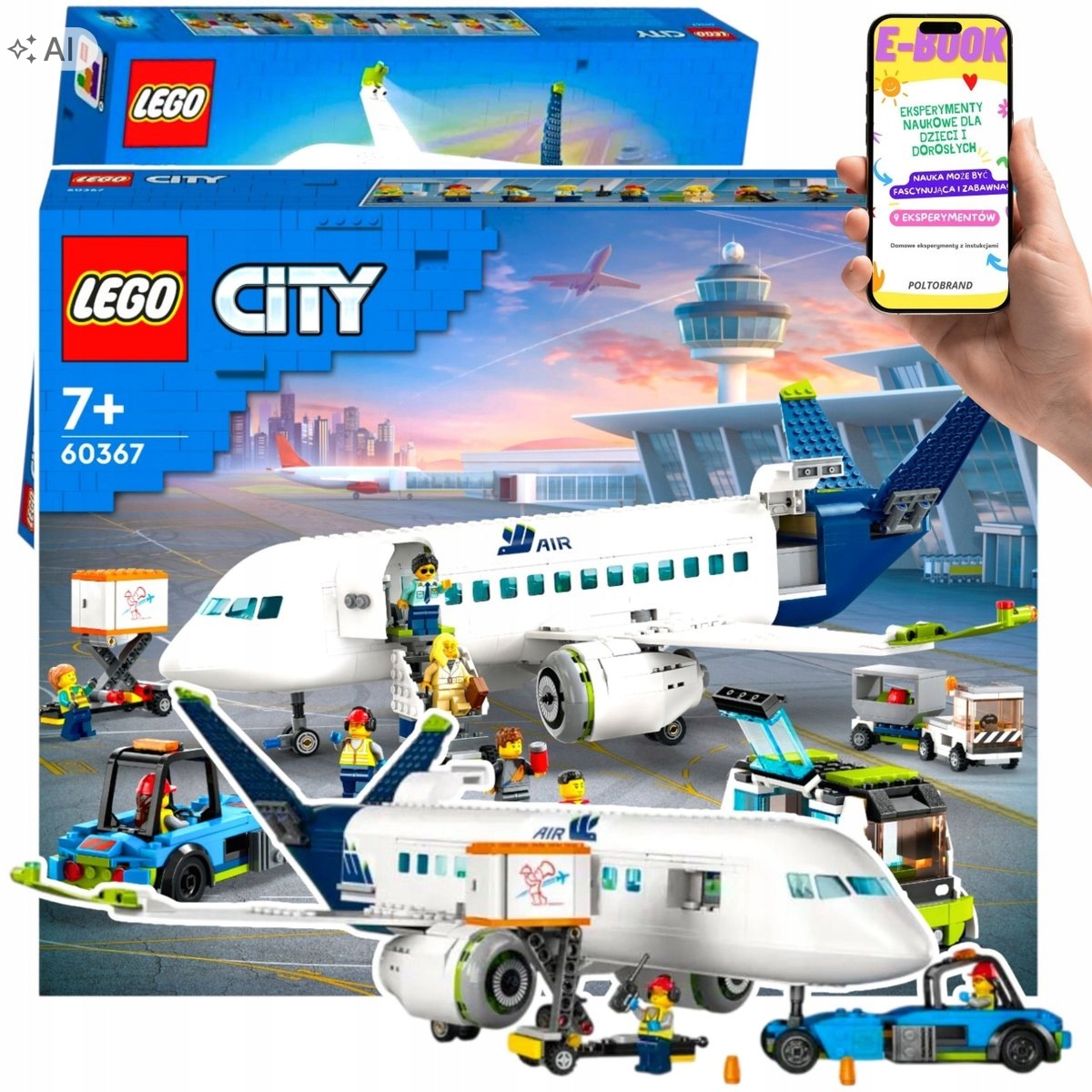 Lego Samolot City Pasażerski Realistycznym Dla Chłopca Ebook