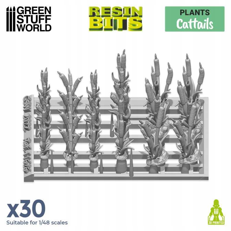 3D printed set Cattails Plants - rośliny 30 szt. System Inne systemy