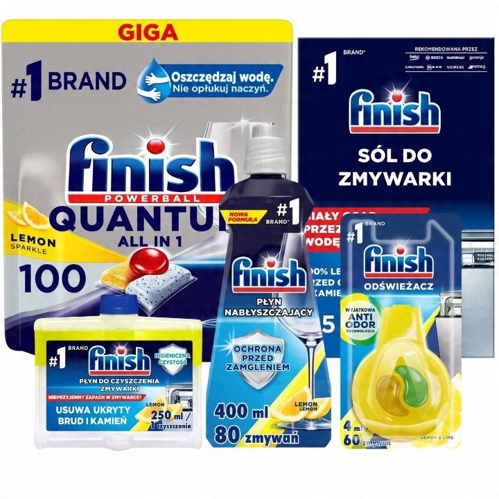 

Finish Zestaw Quantum 100 Lemon 5 elementów