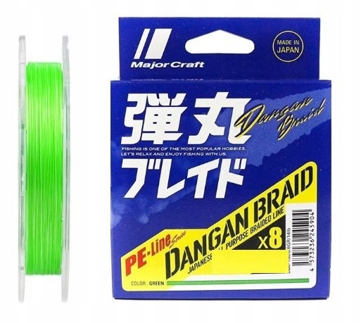 Plecionka japońska Major Craft Dangan Braid X8 PE0.6 0.06mm 5.2kg 150m