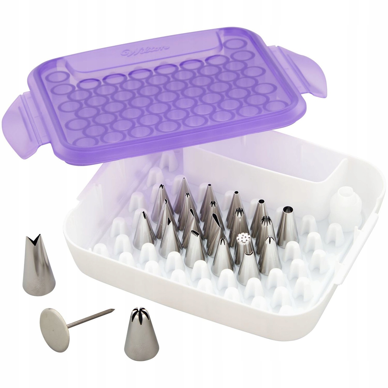 Zestaw tylek Wilton Deluxe tylki cukiernicze w kasetce 24szt